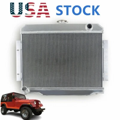 Radiador de aluminio de 3 filas para Jeep CJ CJ-5 CJ-6 CJ7 1972-1986 3,8 L 4,2 L 5,0 L Foto 1 de 4