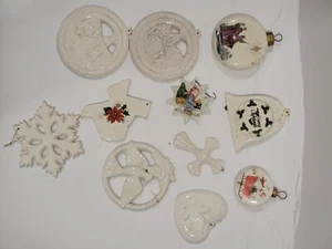 Vintage Porzellan Weihnachtsschmuck Set 11 Teile - Bild 1 von 1