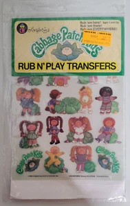 Vintage NIP 1980s Cabbage Patch Kids Rub n' Play Transfers Colorforms 1983 - Picture 1 of 9