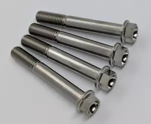 CBR1000RR Fireblade Titanium front brake caliper mounting bolt kit 04-05 Ti hex - Picture 1 of 4