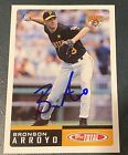 Bronson Arroyo 2002 Topps Total Autographed Signed Auto Baseball Card 273 Pirate