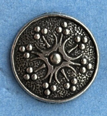 Vintage  Pewter Buttons. 8 By Nor-Knapp. Gorgeous, 11/16” 🇳🇴 Norwegian - Image 1 of 4