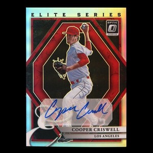 Cooper Criswell 2022 Donruss Optic The Elite Series Signatures Holo Angels