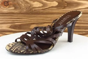 Franco Sarto Women Sz 6.5 M Brown Pump Leather Shoes - Picture 1 of 7