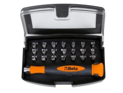 Beta 1256/C21-1 21 pezzi set punte cacciavite di precisione 4 mm unità SL PH PZ TX - Immagine 1 di 2
