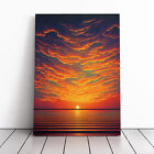 Passionate Ocean Sunset Canvas Wall Art Print Framed Picture Decor Dining Room