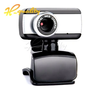 USB 2.0 HD Rotatable Camera Webcam Clip Web Cam With Microphone For PC - Picture 1 of 9