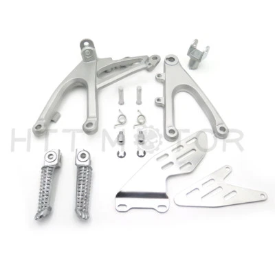CONJUNTOS TRASEROS DE REPOSAPIÉS DELANTERO PLATEADO PARA YAMAHA YZF R1 2007-2008 Foto 1 de 4