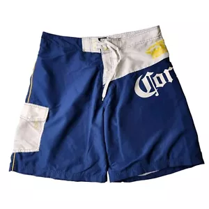 Men's Corona Extra Beer Board Shorts Swim Surf Trunks Size 36 - Imagen 1 de 7