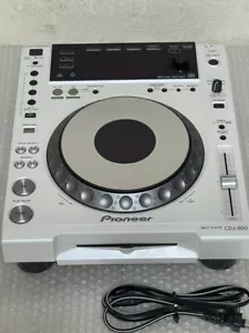 Pioneer DJ CDJ-850-W White Professional Multi Media Player Tested Working Used - Picture 1 of 23