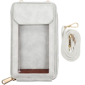 Touch Screen Mobile Phone Bag Pu Shopping Outdoor Handbag Pouch