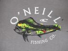 O'NEILL FISHING CO. WATERCOLOR SALT WATER FISH SKETCH -GRAY SMALL T-SHIRT- F27