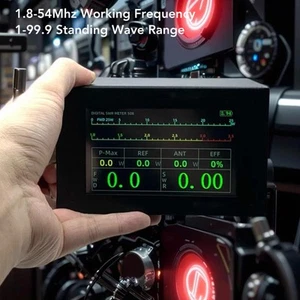 Digital SWR-Leistungsmesser Stehwellenmesser 1 8-54 MHz ± 20% Feinabstimmung Für - Zdjęcie 1 z 22