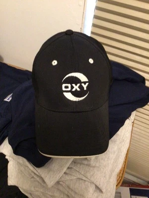 OXY Occidental Petroleum Negro Blanco Flex Fit Cap Oil Gas Foto 1 de 4