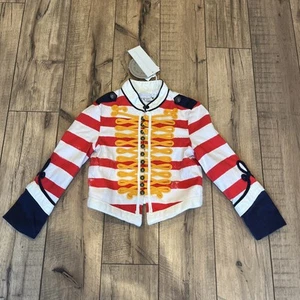 NWT STELLA McCARTNEY Kids BOYS STRIPED MILITARY STYLE JACKET 6 years - Picture 1 of 6