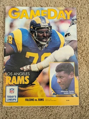 Brett Favre NFL Debut 1st Game Program 1991 Atlanta Falcons Rams Packers HOF - Image 1 of 4