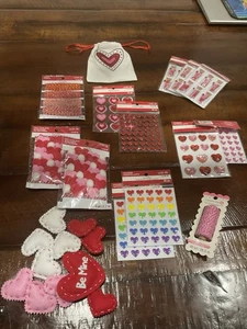 Großes Set Valentinstag Scrapbooking Aufkleber & Bastelartikel Neu in Verpackung - Bild 1 von 5