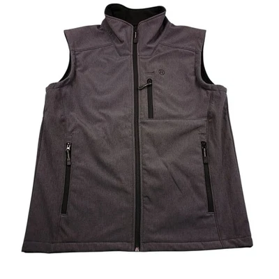 Chaleco Roper Western Para Hombres M 43X27 Cremallera Técnica Gris Carcasa Suave Bolsillos de Poliéster Foto 1 de 4
