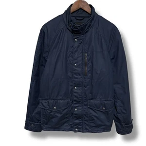 Banana Republic Men's Insulated Lightly Waxed Field Jacket Navy Size M 21.5 x 28 - Picture 1 of 7
