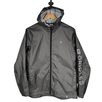 Jaqueta de chuva Baltimore Orioles '47 Forward masculina cinza tamanho médio - Imagem 1 de 4