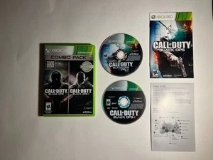 Call of Duty Black Ops 1 y 2 Combo Pack Microsoft Xbox 360 Probado y Funcionando - Imagen 1 de 6