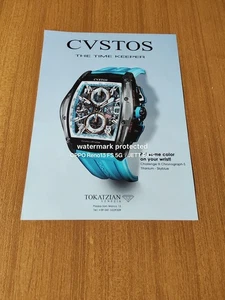 CVSTOS CHALLENGE III CHRONOGRAPH S TITANIUM SKYBLUE CUSTOS WATCH  AD PUBBLICITA - Foto 1 di 1
