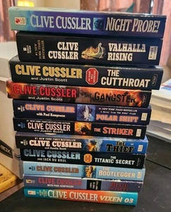Clive Cussler Lot of 11 Paperback Books - Picture 1 of 23