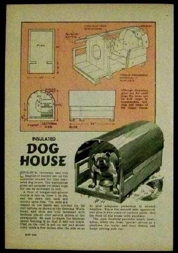 Casa para perros aislada 1943 cómo construir planos Foto 1 de 1