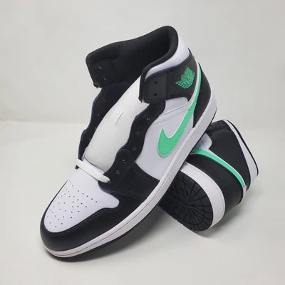 Nike Air Jordan 1 Mid Green Glow White Black DQ8426-103 Men’s Size 12 - Image 1 of 4