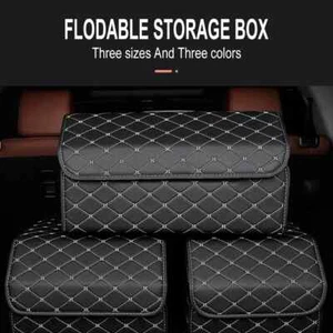 Portable Car Storage Box Foldable Car Trunk Storage Bag Storage Organizer Bag - Picture 1 of 21