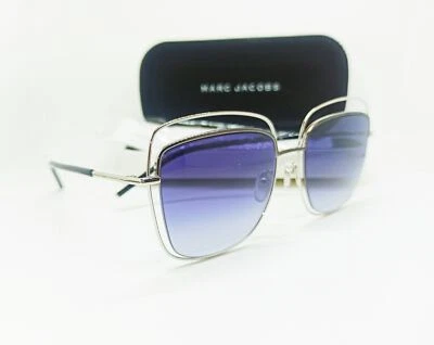 NOVA RARA Lente Marc Jacobs MJ9/S 10F 9O Prata Preto/Cinza Azulada Gradiente - Imagem 1 de 4