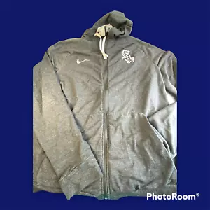 Giacca con cappuccio e cerniera Nike Chicago White Sox Dri-Fit - Taglia L grigio scuro - Foto 1 di 10