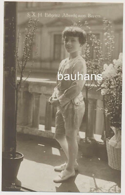 AK S.K.H. Erbprinz  Albrecht von Bayern   ADEL & Monarchie (6172x) - Bild 1 von 2
