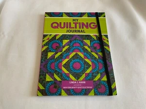 My Quilting Journal by Linda J Hahn with Elastic Book Mark - Picture 1 of 3
