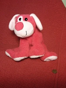 9" Commonwealth PINK RED DOG HEARTS plush stuffed 2006 - Picture 1 of 4