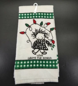 Enesco Children of The Inner Light Friends Dish Cloth Tea Towel Cotton - Picture 1 of 12
