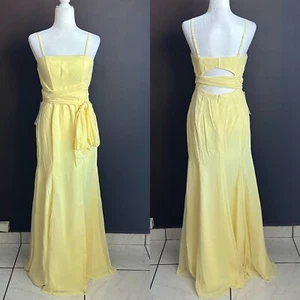 Vestido amarillo sin mangas Azazie talla A6 o EE. UU. talla 8 - Imagen 1 de 8