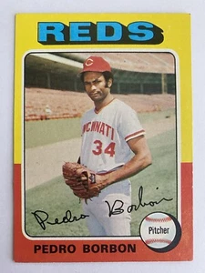 1975 Topps Baseball #157 Pedro Borbon - Picture 1 of 2