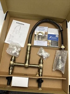 Kingston Brass GS1273.PX Heritage 1.8 GPM Widespread Bridge Pull - Brass - Picture 1 of 6