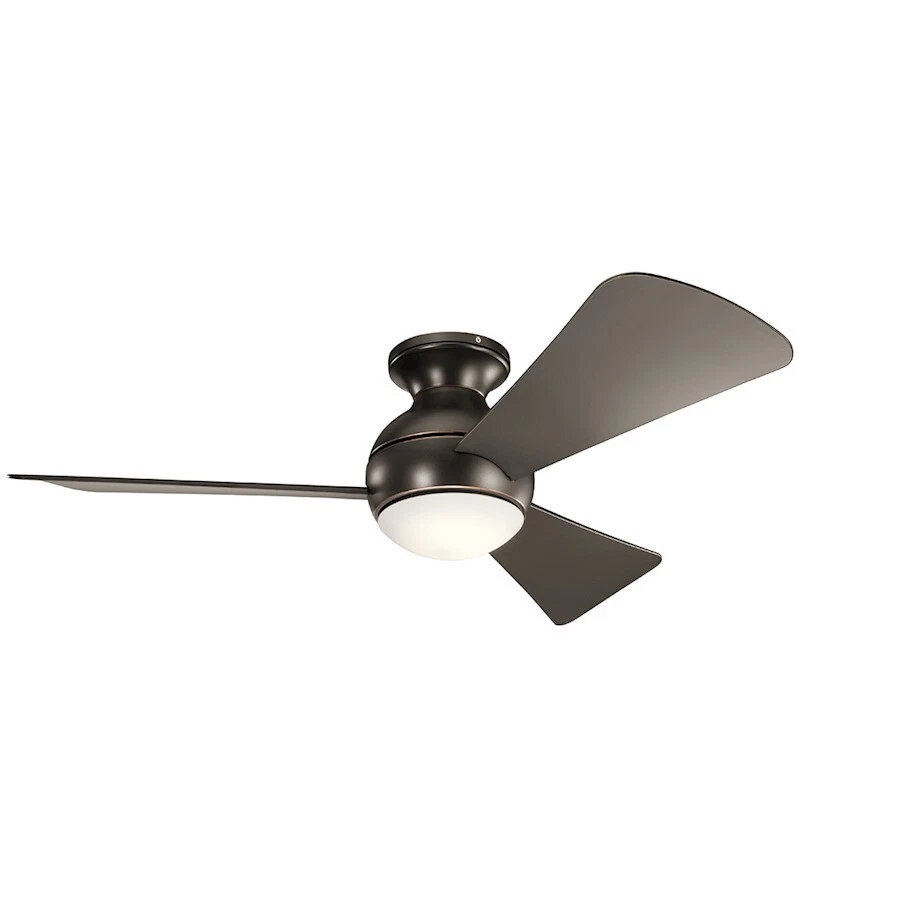 Kichler Sola 44" Sola Fan LED, Olde Bronze, Etched Cased Opal, Brown - 330151OZ - Image 1 of 1