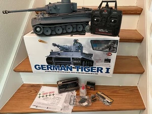 RC Panzer German Tiger I PRO Heng Long 1:16 Metallketten etc. Kompl. - Defekt - Bild 1 von 8