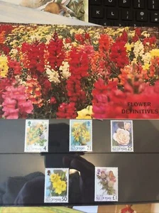 Isle of Man Stamps Presentation Pack 1998 Flower Definitives High Value MNH Mint - Picture 1 of 2