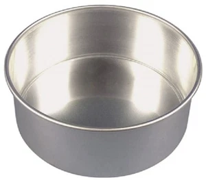Round Loose Base Cake Tin Mould Deep Baking Dish  Aluminium 6" - 12" - Picture 1 of 3