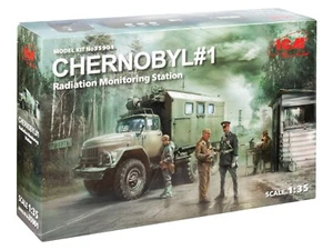Tschernobyl #1 Strahlenüberwachungsstation (LKW mit 5 Figuren) ICM 35901 1/35 - Bild 1 von 12