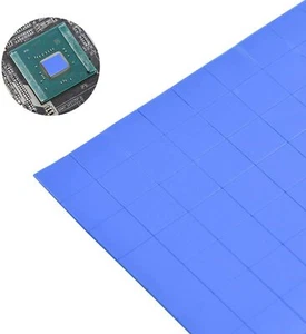 Pad Thermische, 100 Stücke 10 x 1mm Thermal Pad IN Silikon Blau für CPU Gpu - Bild 1 von 9