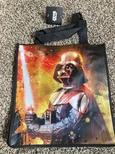 Star Wars Einkaufstasche Darth Vader Lichtschwert Optik Nervenrot Gelb - Bild 1 von 5