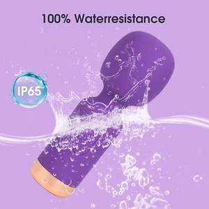 Mini Potente Masajeador de Mano 10 Velocidades Vibrador Personal Varita Flexible - Imagen 1 de 12