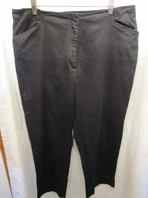 WOMENS RUBY RD BLACK PANTS SIZE 18 INSEAM 26" WAIST FLAT 18" - Image 1 of 3