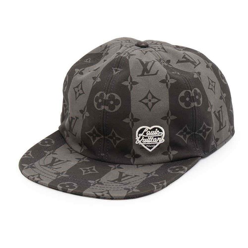 LOUIS VUITTON（LV） Cappellino LOUIS VUITTON LV MADE a righe NIGOCcollaboration taglia L cotone 100% grigio MP3259