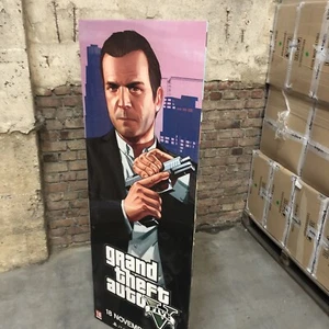 NEUF NEW promo pub PLV GTA 5 grand theft auto IV 3 face 160*60 PS4 xbox one - Afbeelding 1 van 4